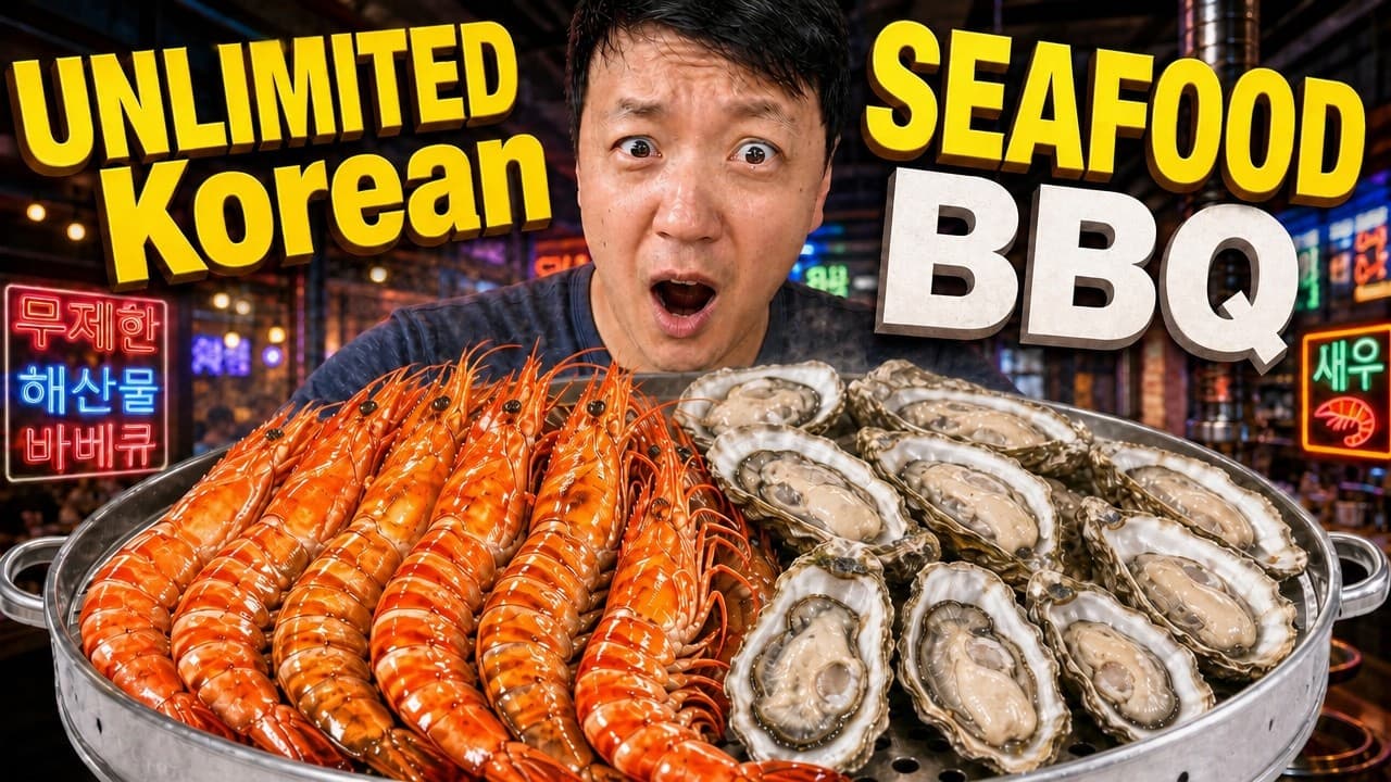 Late Night Korean Seafood BBQ & Steam Pot Buffet in Seoul