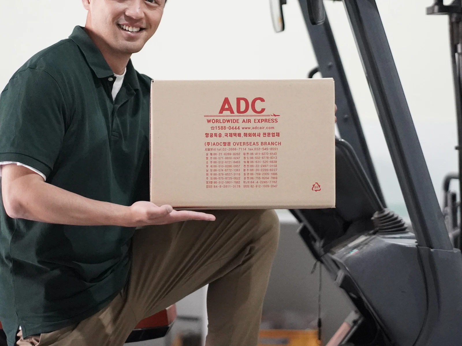 Packing an order in an ADC box